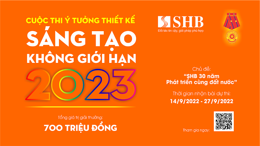 SHB tổ chức cuộc thi ý tưởng thiết kế “Sáng tạo không giới hạn”.
