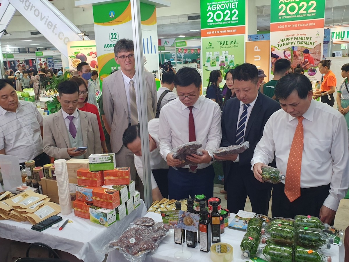 Hàng trăm sản phẩm nông đặc sản hội tụ tại AgroViet 2022.