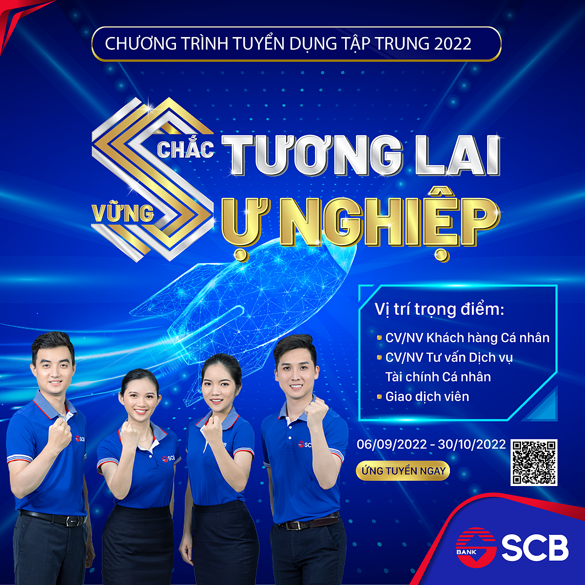 SCB tuyển dụng tập trung 300 nhân sự tài chính - ngân hàng.