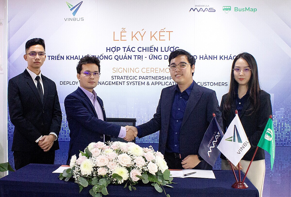 Hợp tác của Phenikaa MaaS và VinBus nhằm cung cấp ứng dụng với các tiện ích vượt trội dành cho hành khách sử dụng xe buýt điện cũng như các phương tiện giao thông công cộng.