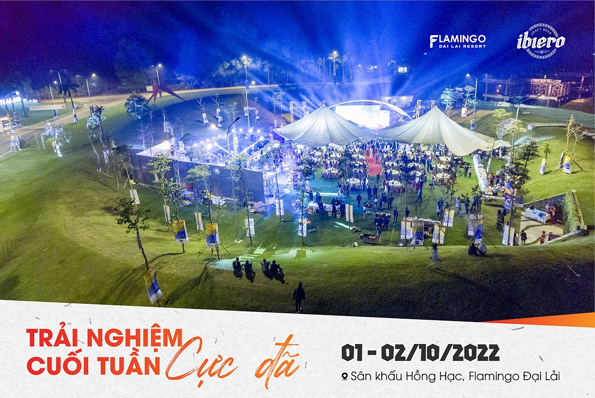 Sân khấu Hồng Hại đã sẵn sàng cho OktoberFest Flamingo Dai Lai Resort 2022.