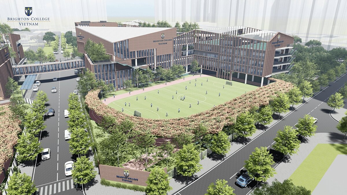 Thiết kế tổng thể hay từng khu vực trong trường đều phục vụ công năng cần thiết cho các hoạt động chính và ngoại khóa của các em học sinh.