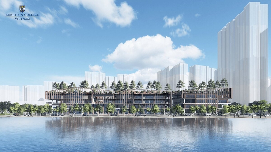 Nằm tại vị trí “vàng” của khu đô thị Vinhomes Ocean Park Hà Nội, Brighton College Vietnam được bao quanh bởi không gian mở với tầm view thoáng đạt.