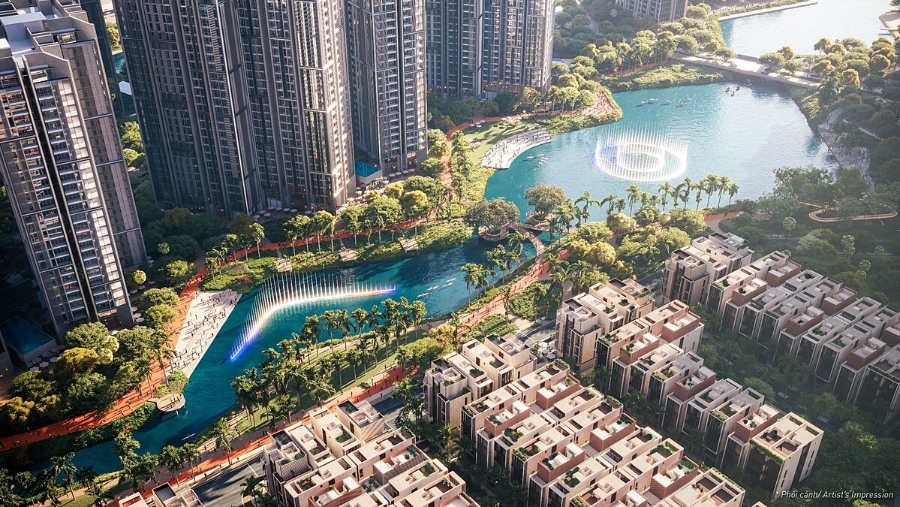 Phối cảnh một phần tiện ích nội khu đẳng cấp tại khu đô thị The Global City.