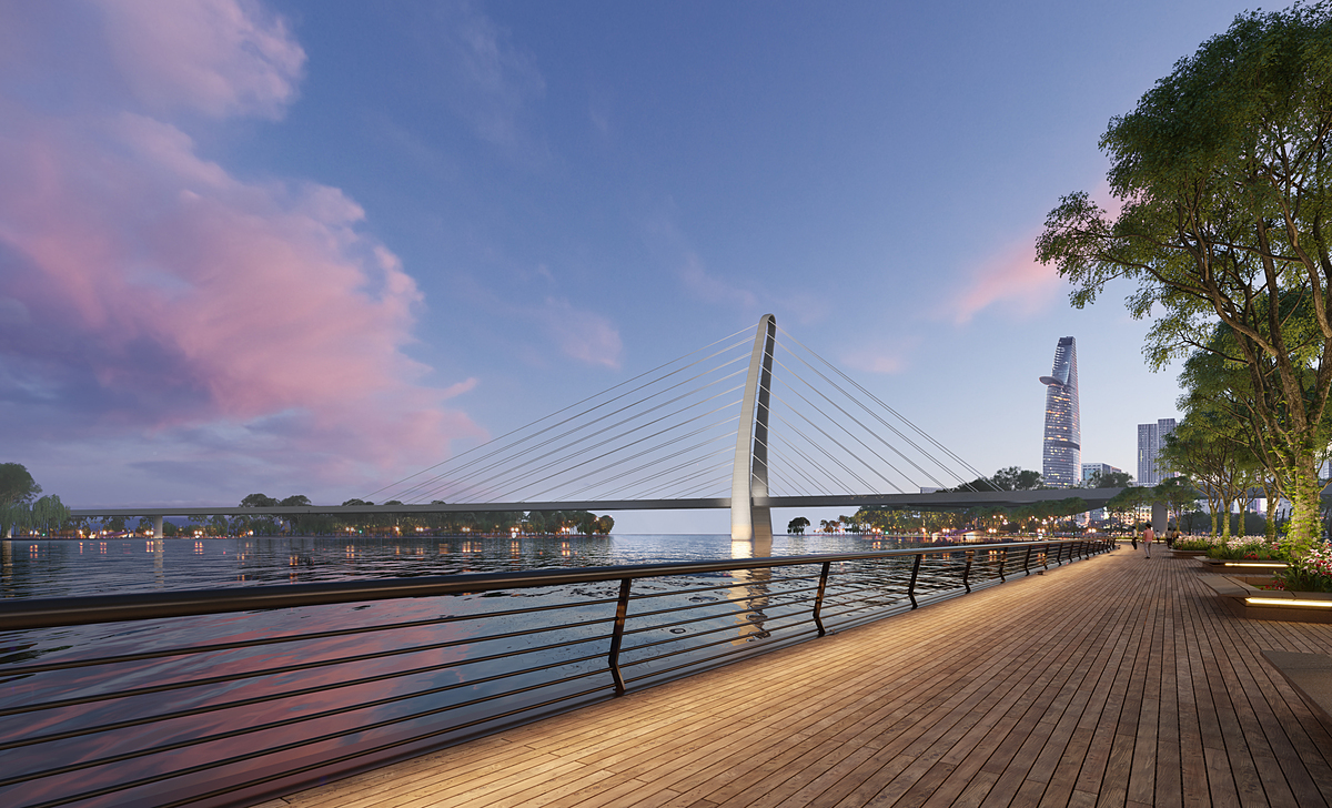 Vị trí chiến lược của Grand Marina, Saigon giúp cư dân dễ dàng kết nối với các địa điểm quan trọng trong thành phố. Ảnh phối cảnh.