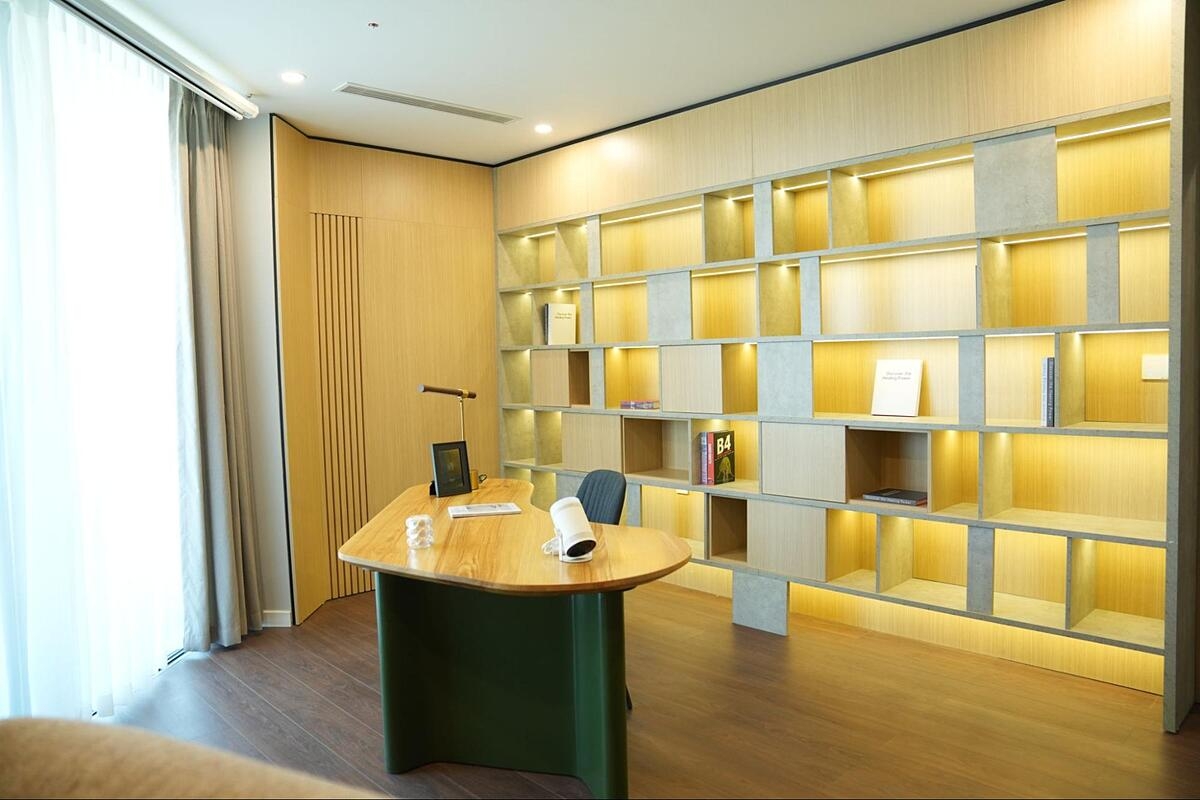 Không gian phòng làm việc sang trọng dành cho những chủ nhân thành đạt.