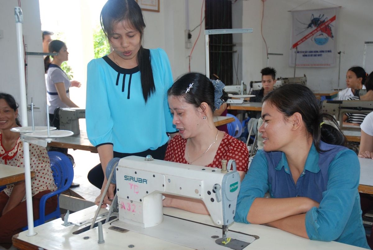 Đa phần lao động nông thôn có công ăn việc làm ổn định sau khi được dạy nghề.