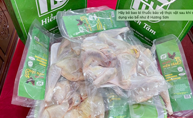 Sản phẩm gà tươi của HTX Kinh doanh dịch vụ tổng hợp Hiền Tâm (Sơn Lễ, Hương Sơn) được công nhận OCOP 3 sao cấp tỉnh.