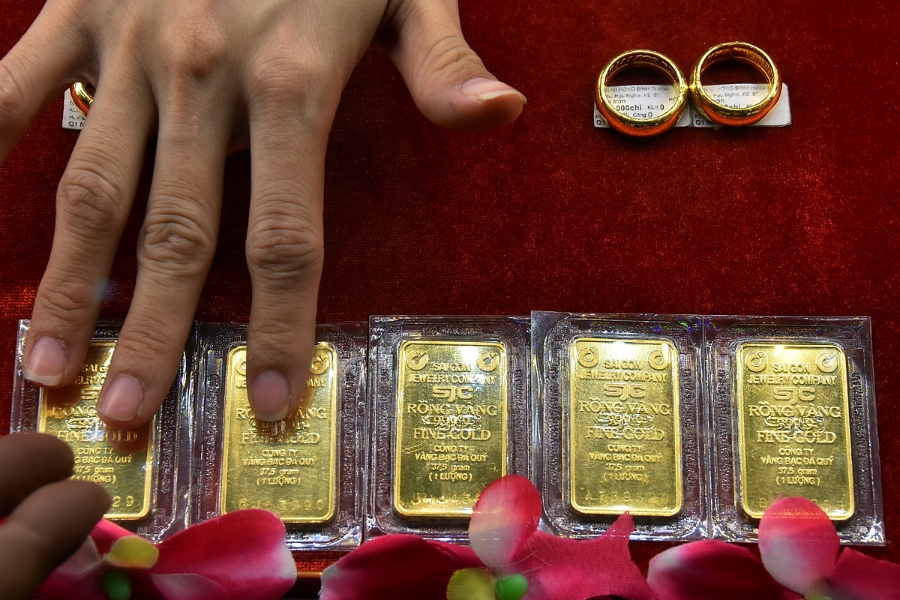 Cùng chiều thế giới, giá vàng trong nước tăng nhẹ từ 100.000 – 2000.000 đồng/lượng. (Ảnh: Int)
