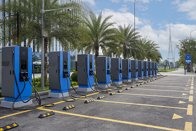 Trạm sạc xe điện.