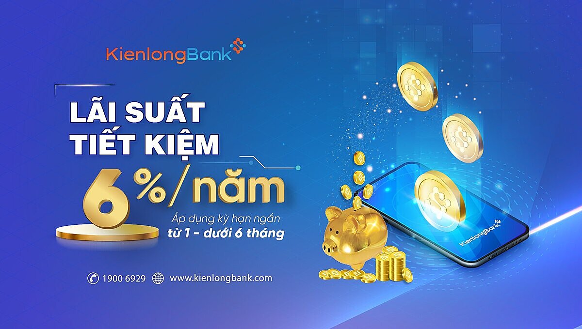 Theo sát diễn biến từ NHNN, KienlongBank điều chỉnh lãi suất ngắn hạn lên 6%.