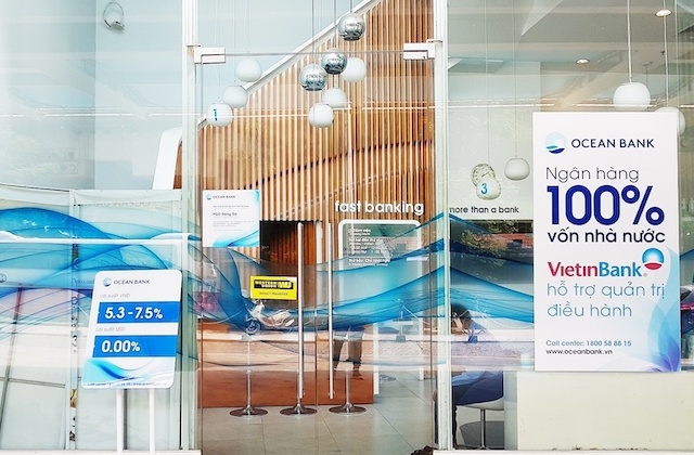 OceanBank là một trong những ngân hàng yếu kém đã có phương án xử lý (Ảnh: Int)