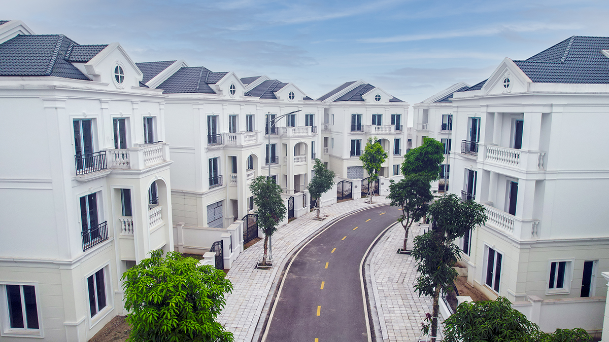 Những căn biệt thự Melinh PLAZA Yen Bai kiến tạo khu phố châu Âu giữa lõi trung tâm thành phố.