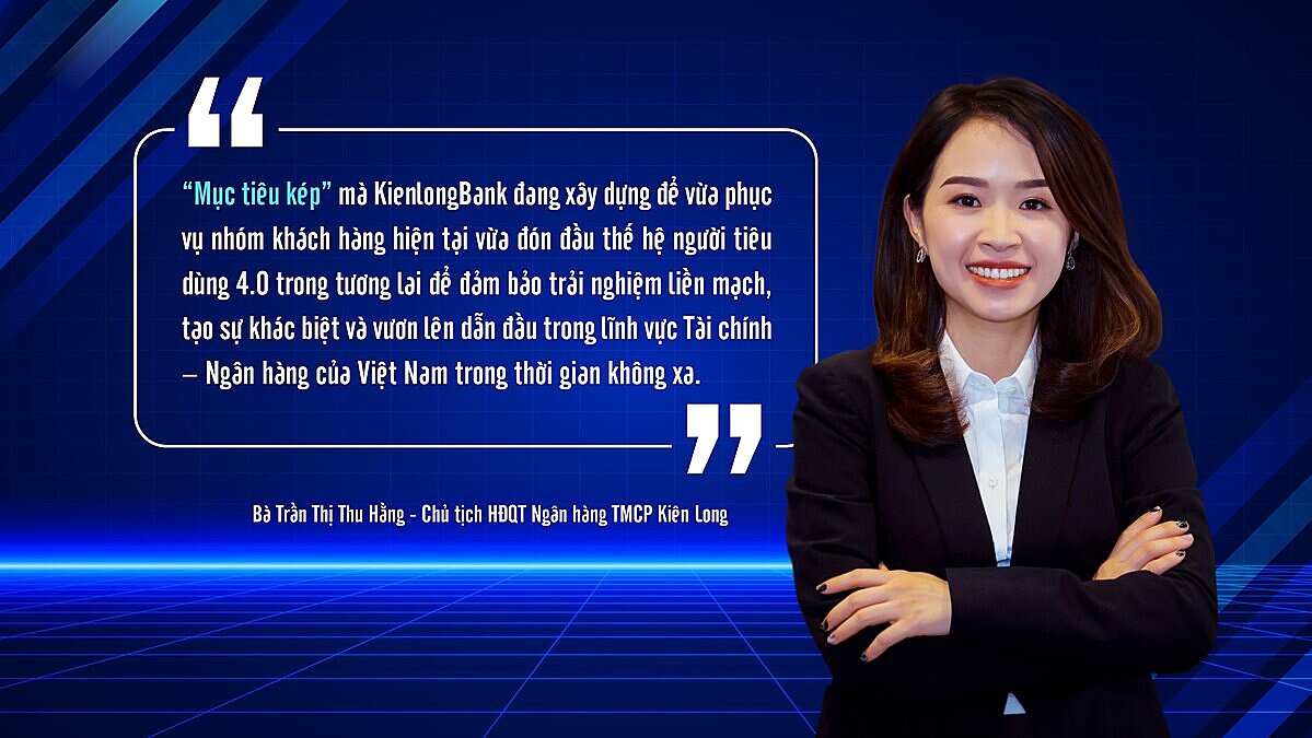 Bà Trần Thị Thu Hằng - Chủ tịch HĐQT Ngân hàng TMCP Kiên Long.