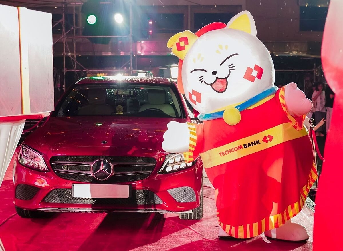 Hình ảnh “Mèo Đại Cát” nhằm mang đến năm mới 2023 “đai cát, đại lộc” cho khách hàng.