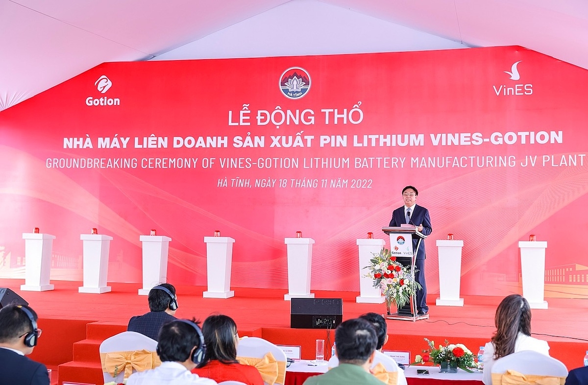 Chủ tịch Tập đoàn Gotion High-Tech Li Zhen đánh giá cao quan hệ đối tác chiến lược giữa Vingroup và Gotion trong lĩnh vực năng lượng mới.