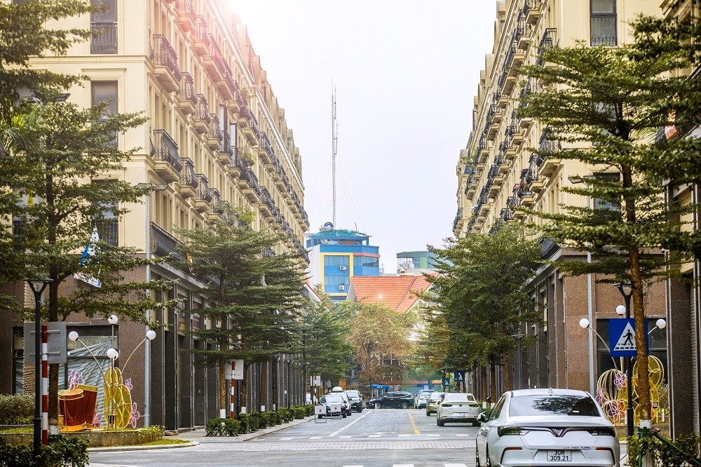 Đường nội khu rộng, thoáng, dễ dàng kết nối với trục đường chính (Minh họa: dự án The Terra - An Hưng)