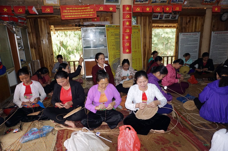 Lao động nông thôn ở Hòa Bình được học nghề, thực hành tại các tổ hợp tác, HTX.