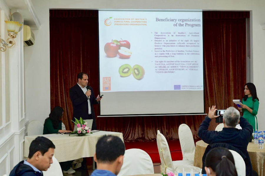 Táo, kiwi của Hy Lạp muốn chinh phục người dùng Việt Nam.