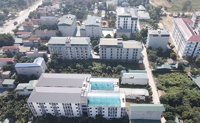 Hàng loạt khu chung cư mini, khu văn phòng, nhà trọ xây trái phép trên đất quy hoạch hành lang cây xanh