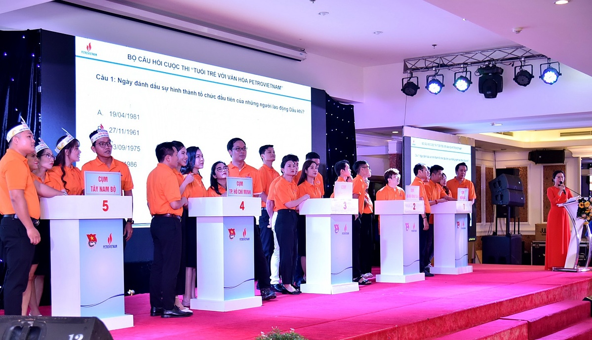 Phần thi “Có thể bạn đã biết” với các câu hỏi trắc nghiệm liên quan đến chủ đề Văn hóa Petrovietnam.