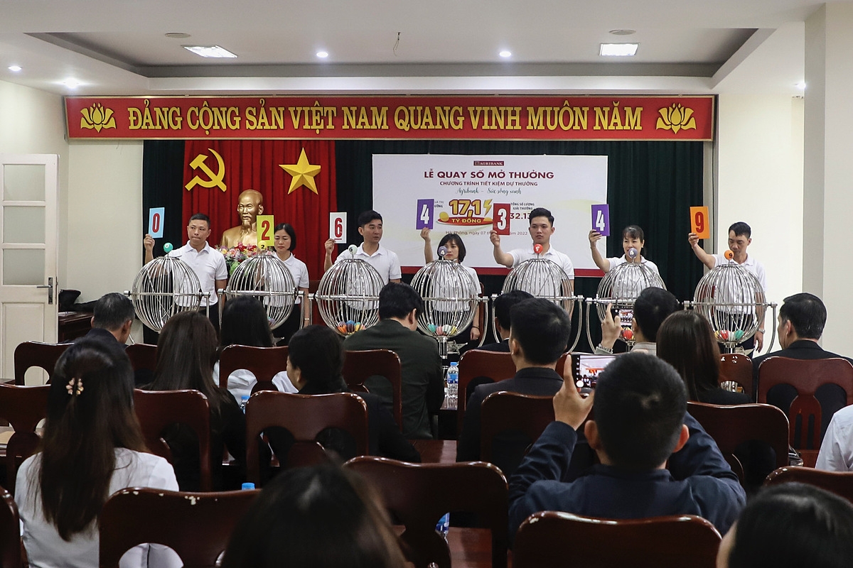 Lễ quay số mở thưởng.