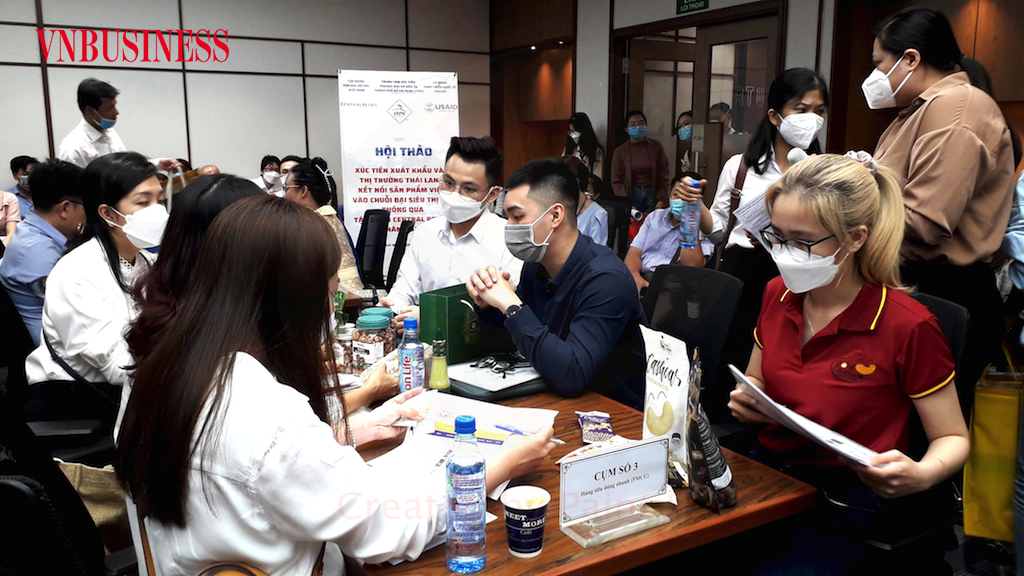 Một buổi kết nối với doanh nghiệp vừa và nhỏ để đưa sản Việt vào chuỗi đại siêu thị ở nước ngoài.