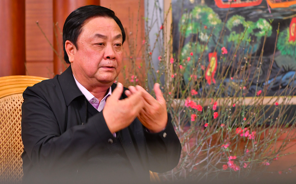 Bộ trưởng Bộ NN&PTNT Lê Minh Hoan.