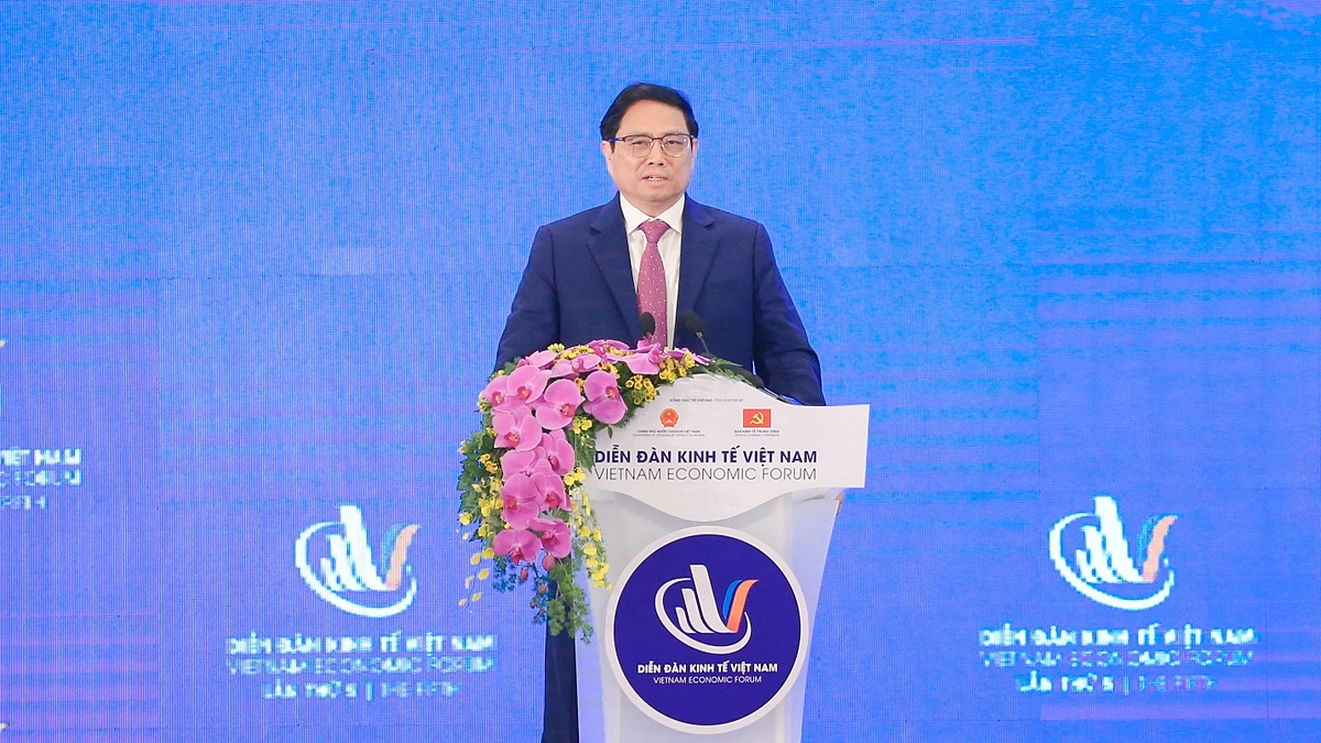 Thủ tướng Phạm Minh Chính phát biểu tại diễn đàn.