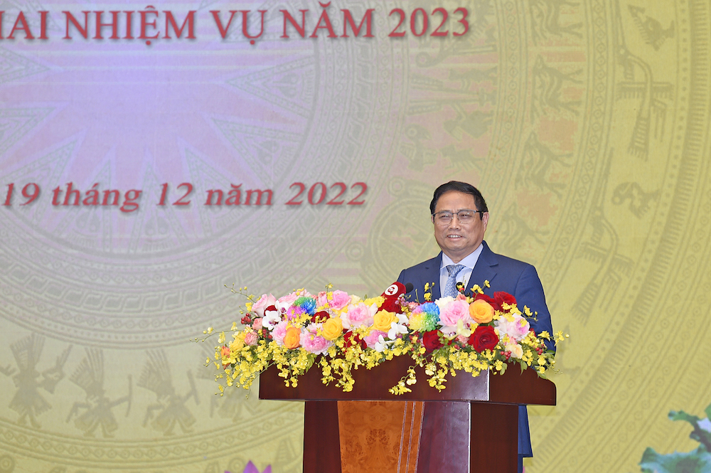 Thủ tướng tin tưởng năm 2023 ngành tài chính vượt qua khó khăn, thách thức và hoàn thành xuất sắc các mục tiêu, nhiệm vụ tài chính – ngân sách Nhà nước so với năm 2022.