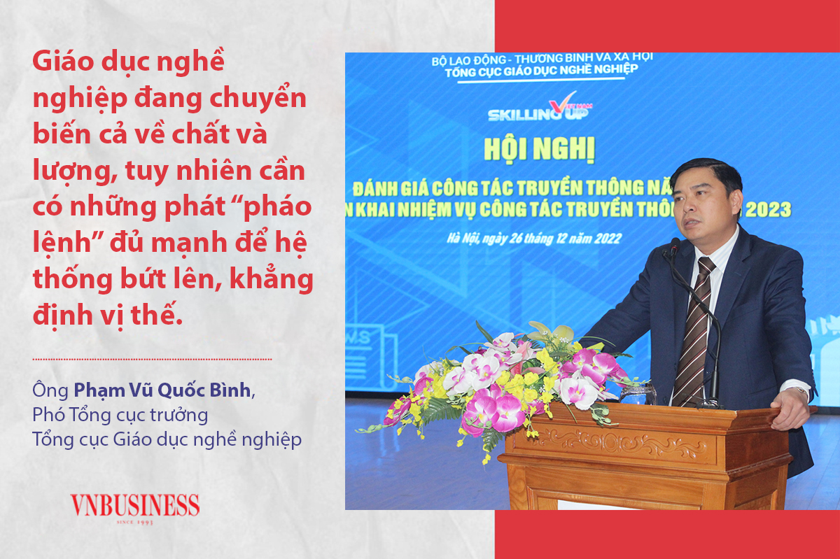Ông Phạm Vũ Quốc Bình, Phó Tổng cục trưởng Tổng cục Giáo dục nghề nghiệp.