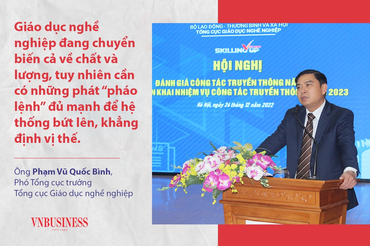Ông Phạm Vũ Quốc Bình, Phó Tổng cục trưởng Tổng cục Giáo dục nghề nghiệp.