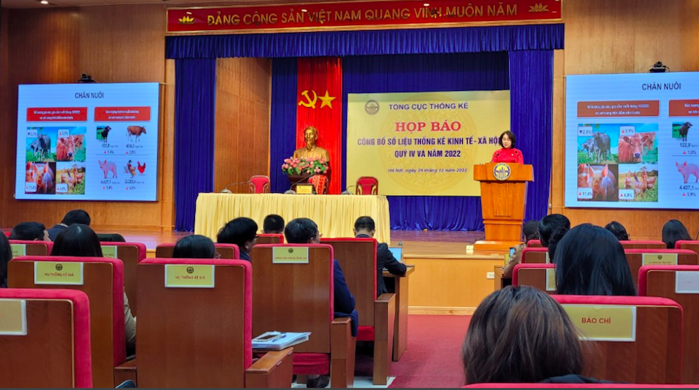 Tổng cục Thống kê họp báo thông tin về tình hình kinh tế - xã hội năm 2022.