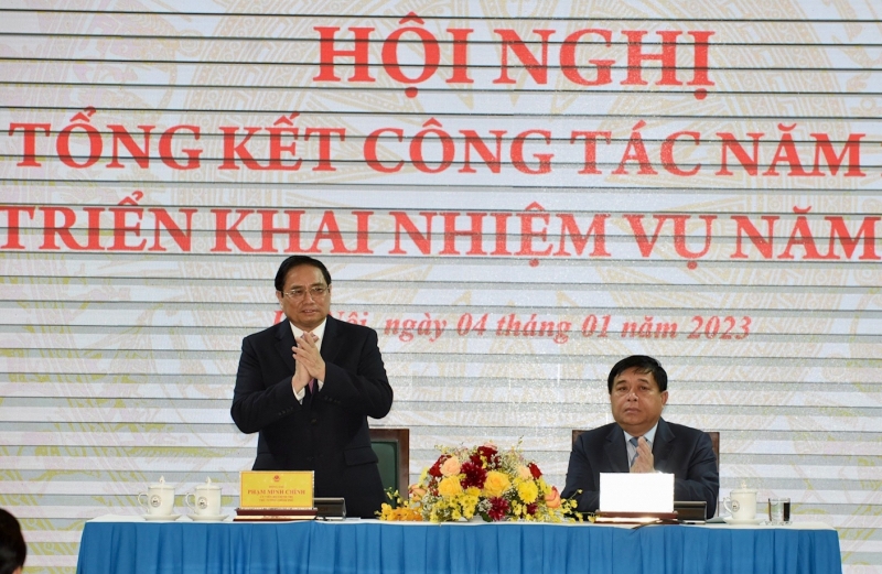 Thủ tướng Chính phủ tại Hội nghị Tổng kết Công tác năm 2022, Triển khai nhiệm vụ năm 2023 của Bộ KH&ĐT