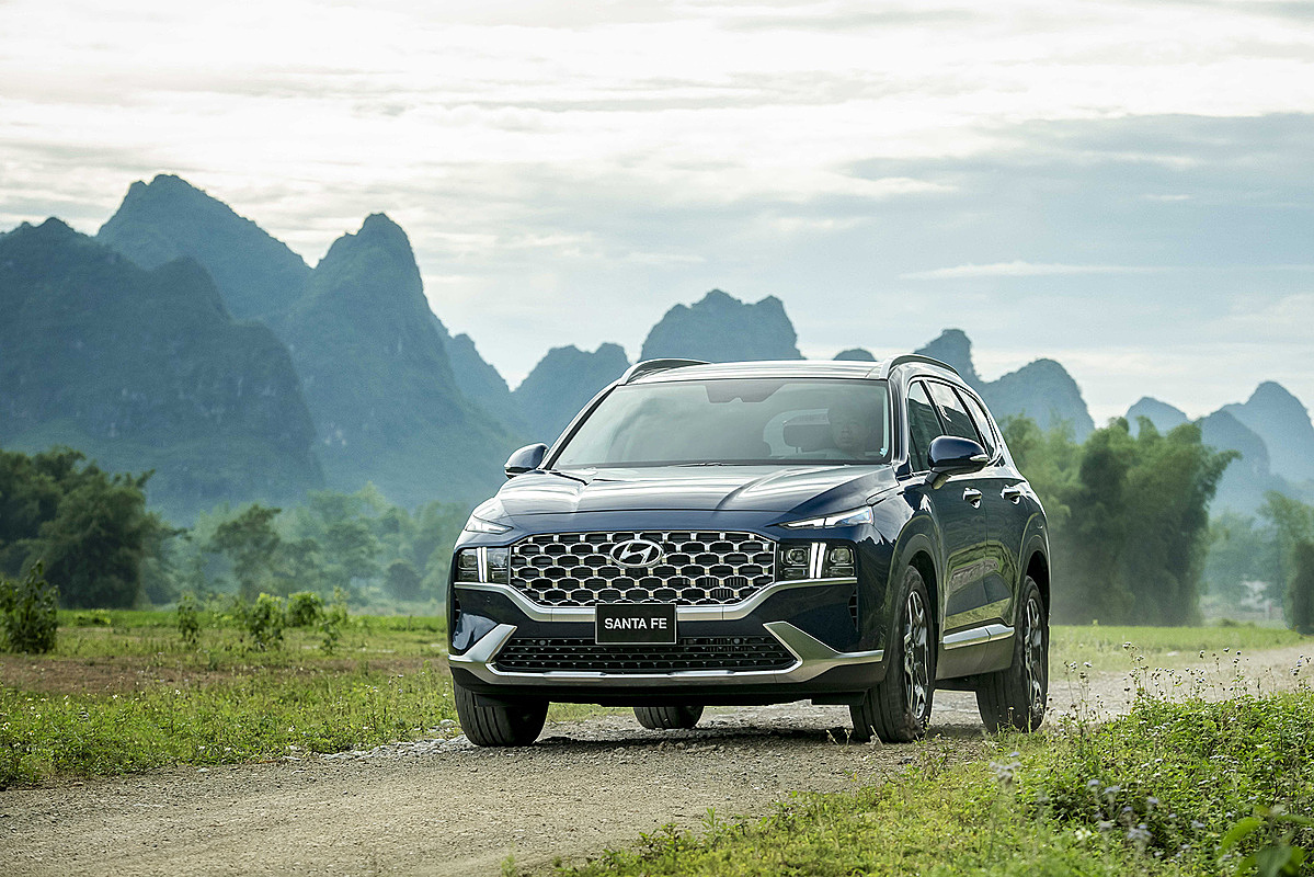Hyundai Santa Fe đạt doanh số 10.603 xe bán ra năm 2022.