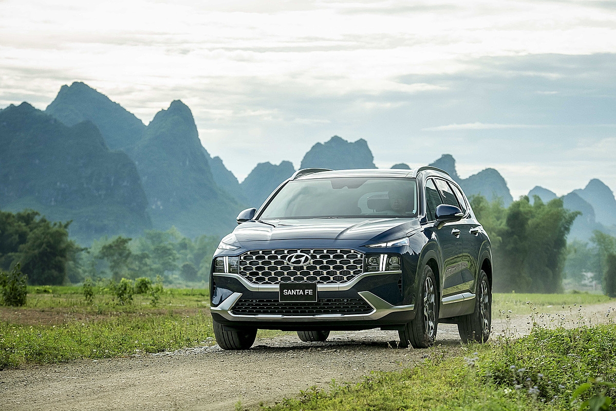 Hyundai Santa Fe đạt doanh số 10.603 xe bán ra năm 2022.