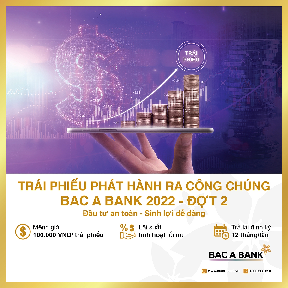 BAC A BANK tiếp tục chào bán hơn 25 triệu trái phiếu phát hành ra công chúng đợt 2.