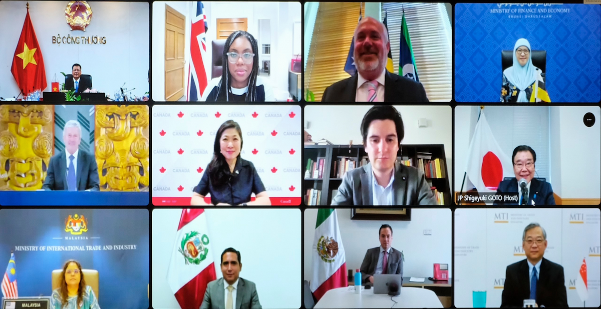 Các nước thành viên Hiệp định CPTPP tham dự cuộc họp.