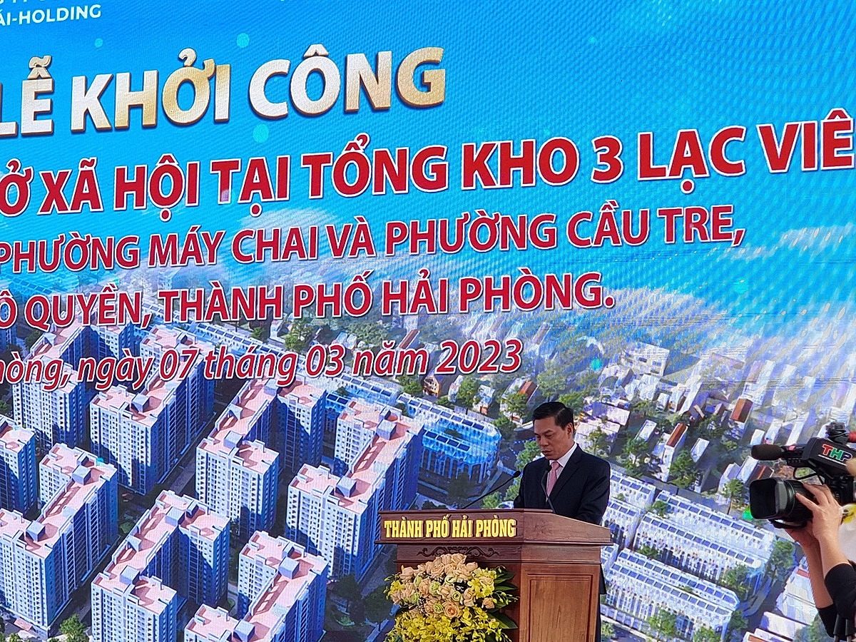 Chủ tịch UBND TP Hải Phòng Nguyễn Văn Tùng khẳng định, TP Hải Phòng sẽ tiếp tục thực hiện các dự án nhà ở xã hội theo hình thức đấu thầu trên địa bàn các quận Lê Chân, Kiến An, Hải An...