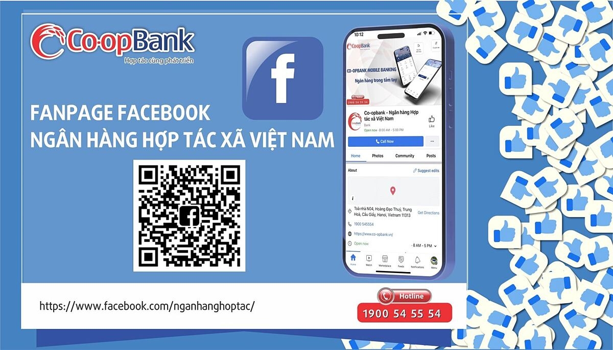 Cuộc thị “Co-opBank với một nửa thế giới yêu thương” được tổ chức trên fanpage chính thức của Co-opBank.