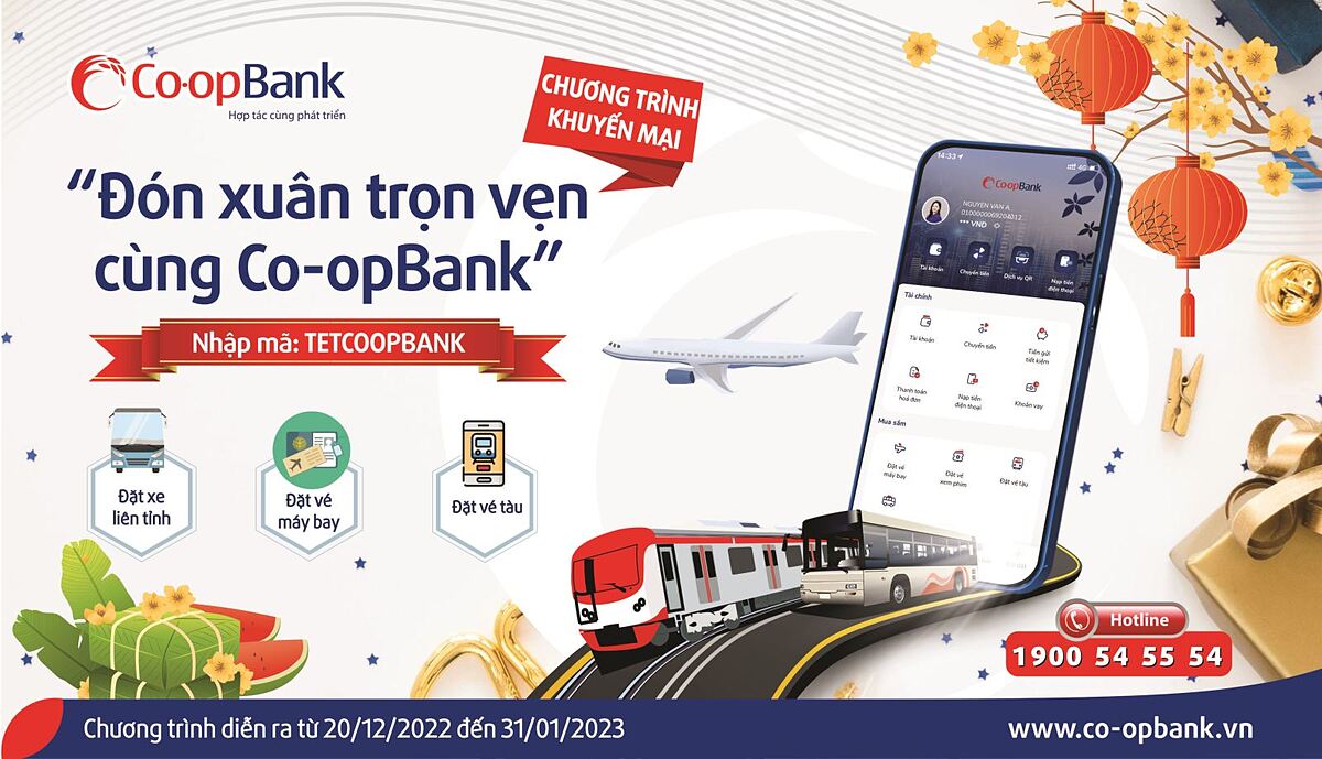 Đón xuân trọn vẹn cùng Co-opbank.