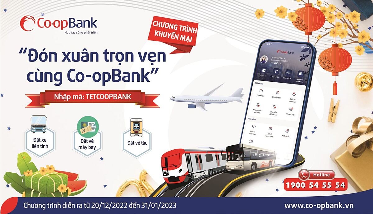 Đón xuân trọn vẹn cùng Co-opbank.