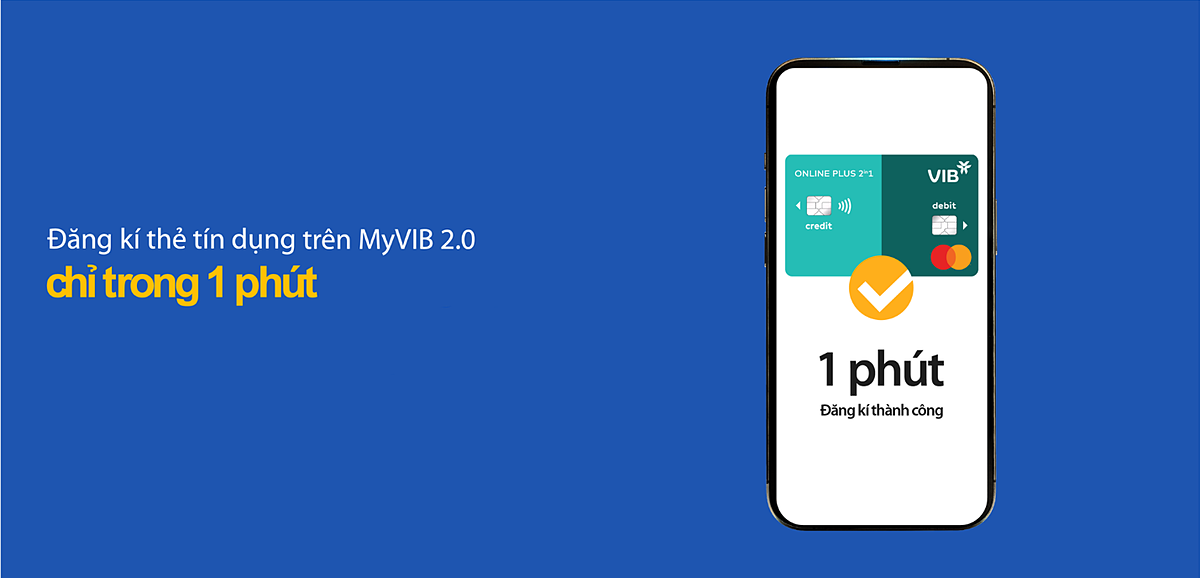 Đăng kí thẻ tín dụng trên MyVIB 2.0