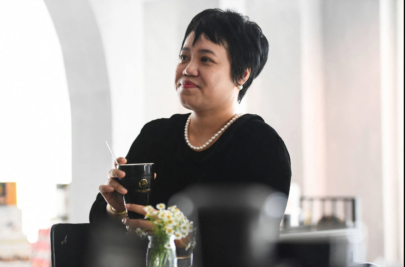 Bà Phạm Thị Điệp Giang, phó tổng giám đốc tập đoàn cà phê Trung Nguyên. Ảnh: Nhạc Nguyễn/AFP