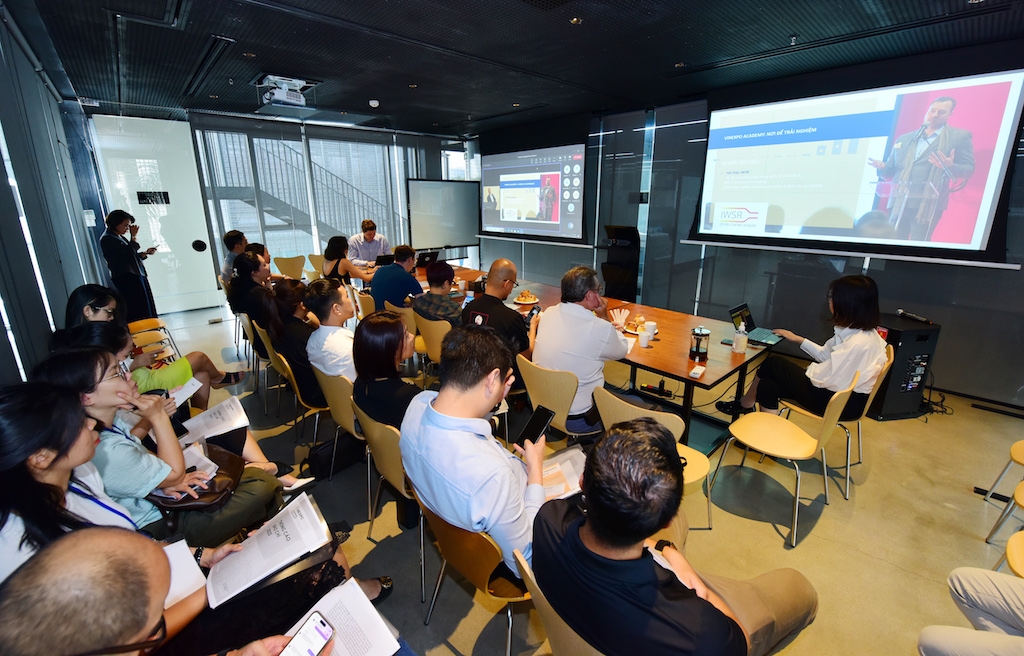 Buổi giới thiệu Triển lãm quốc tế Vinexpo Asia 2023 của CCIFV tại Tp.HCM.