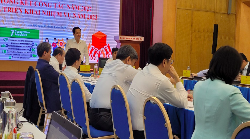 Phó Thủ tướng Chính phủ Lê Minh Khái nhấn mạnh, KTTT, HTX là thành phần kinh tế quan trọng cần được củng cố và phát triển.