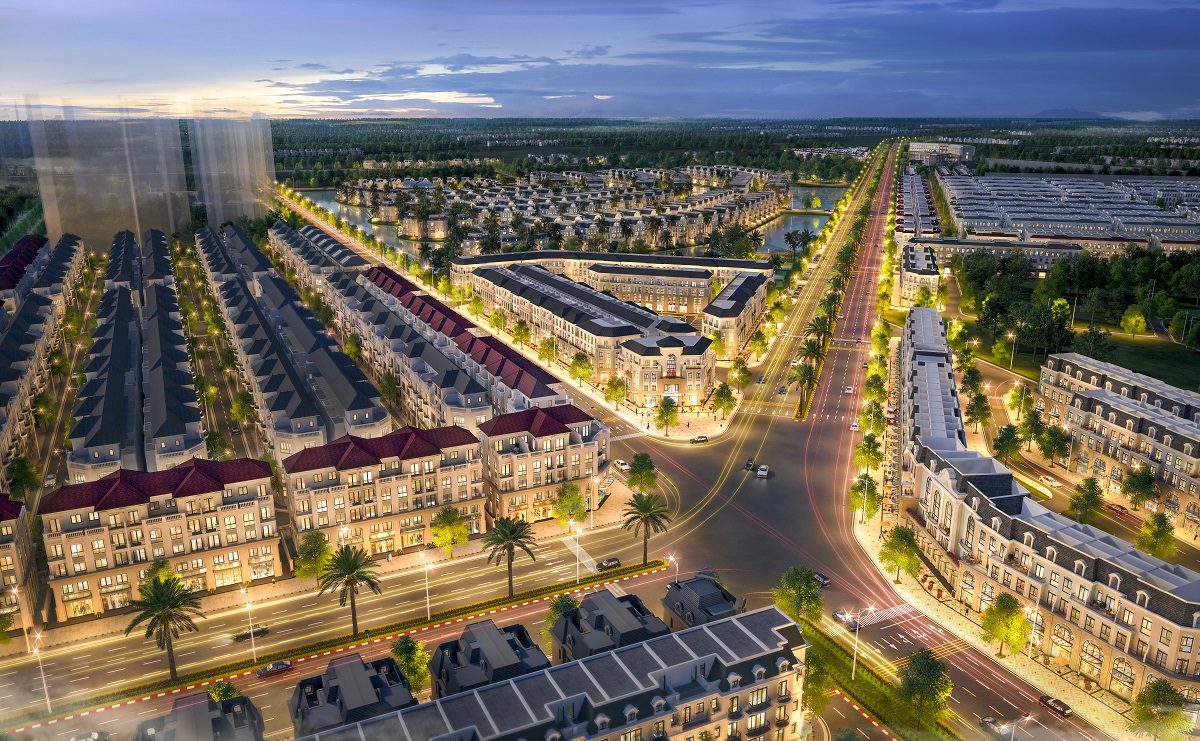 Mega Complex Vinhomes đang tái hiện “Hà Nội 36 phố Hàng” sầm uất ở phía Đông Thủ đô.