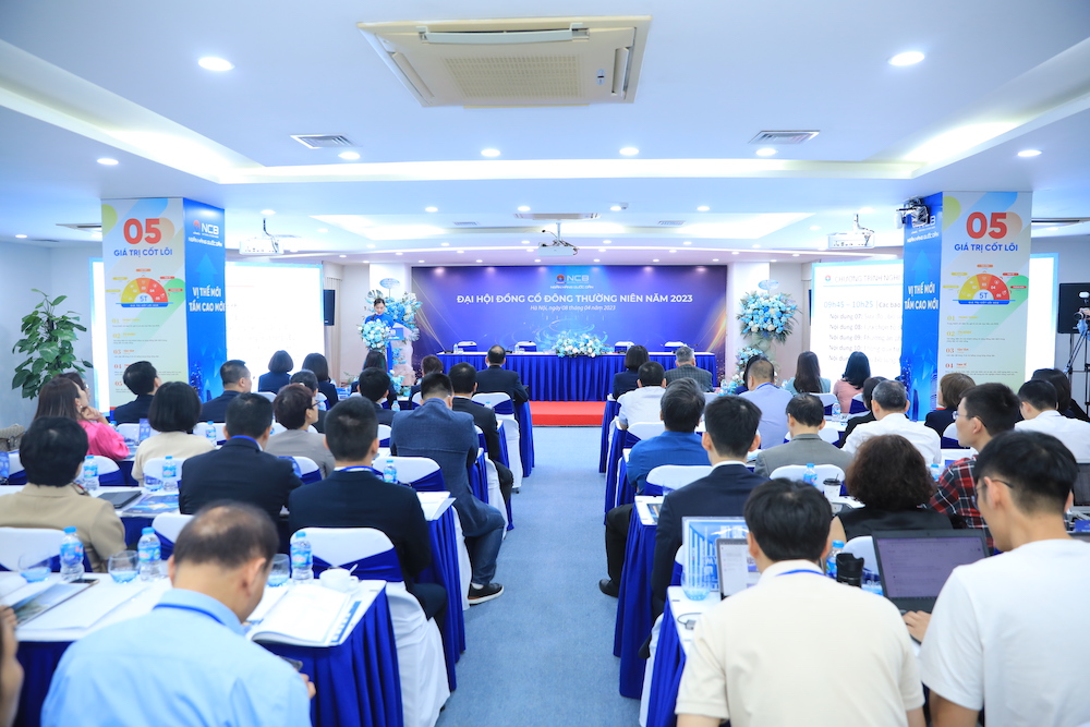 NCB vừa tổ chức ĐHĐCĐ năm 2023 với kế hoạch tăng vốn điều lệ thêm 20,36%, lên 25.368 tỷ đồng.