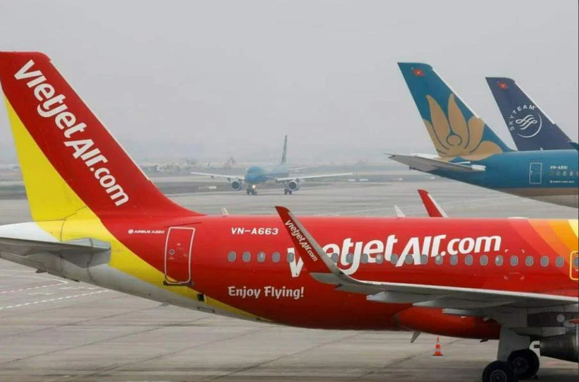 Doanh thu vận tải hàng không của Vietjet đạt 33.077 tỷ đồng.