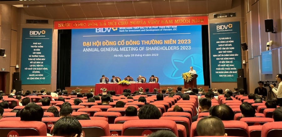 Sáng 28/4, Ngân hàng TMCP Đầu tư và Phát triển Việt Nam (BIDV - Mã: BID) tổ chức Đại hội đồng cổ đông thường niên năm 2023.